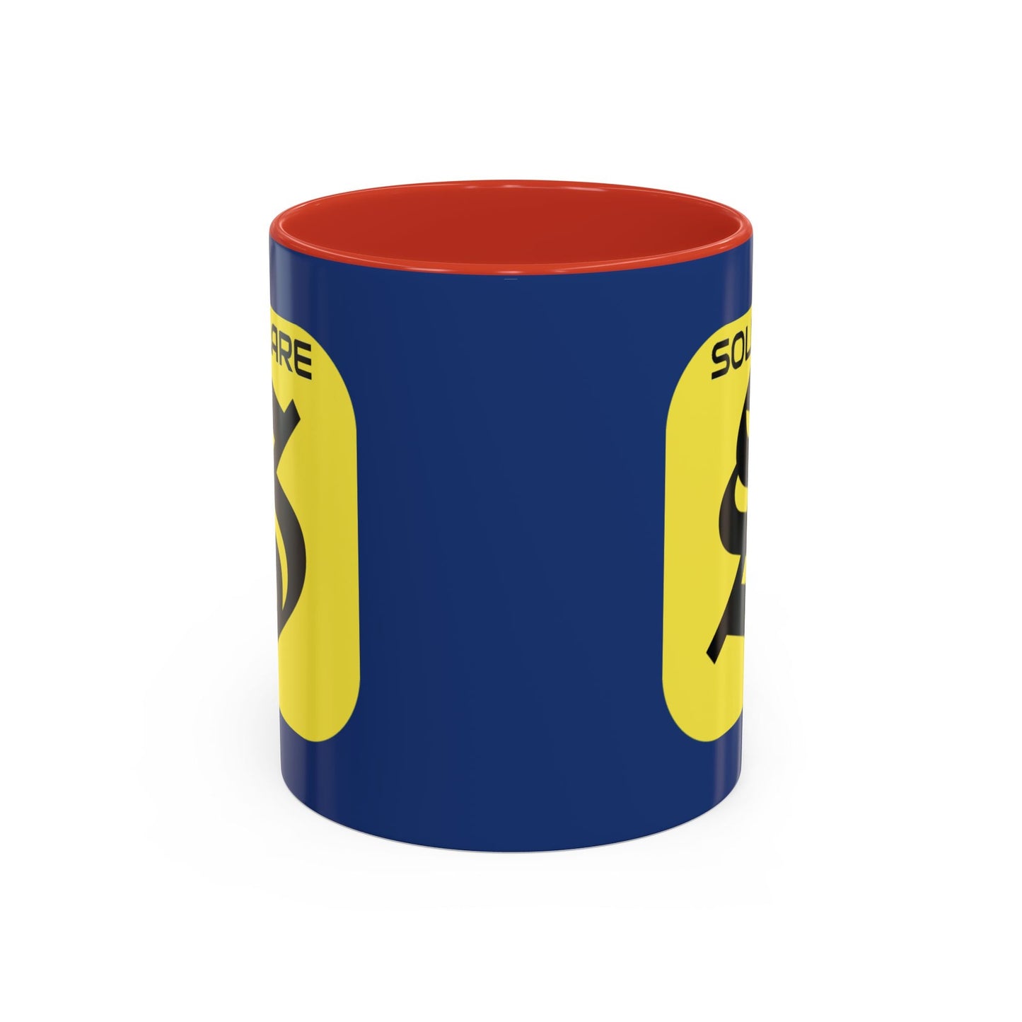 SolflareLogo Blue Accent Mug by cypherpunkgear.com – cypherpunkgear.com | Cypherpunk Merch