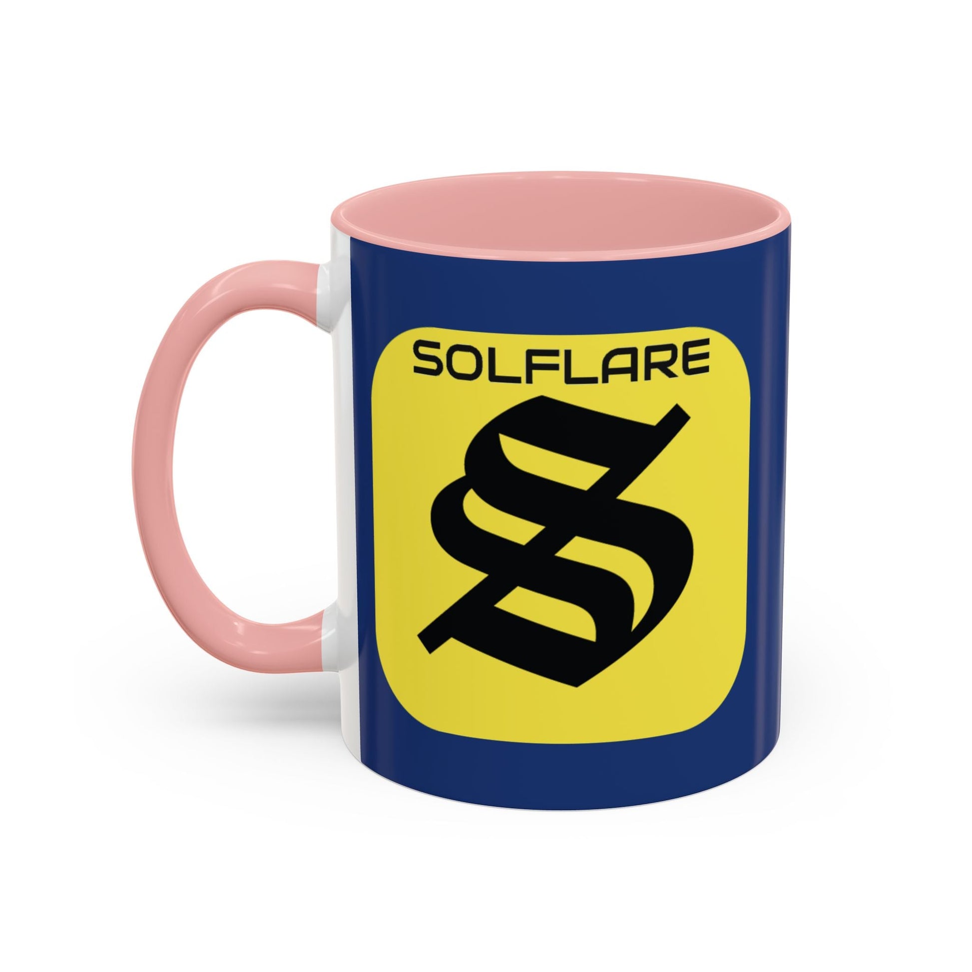 SolflareLogo Blue Accent Mug by cypherpunkgear.com – cypherpunkgear.com | Cypherpunk Merch