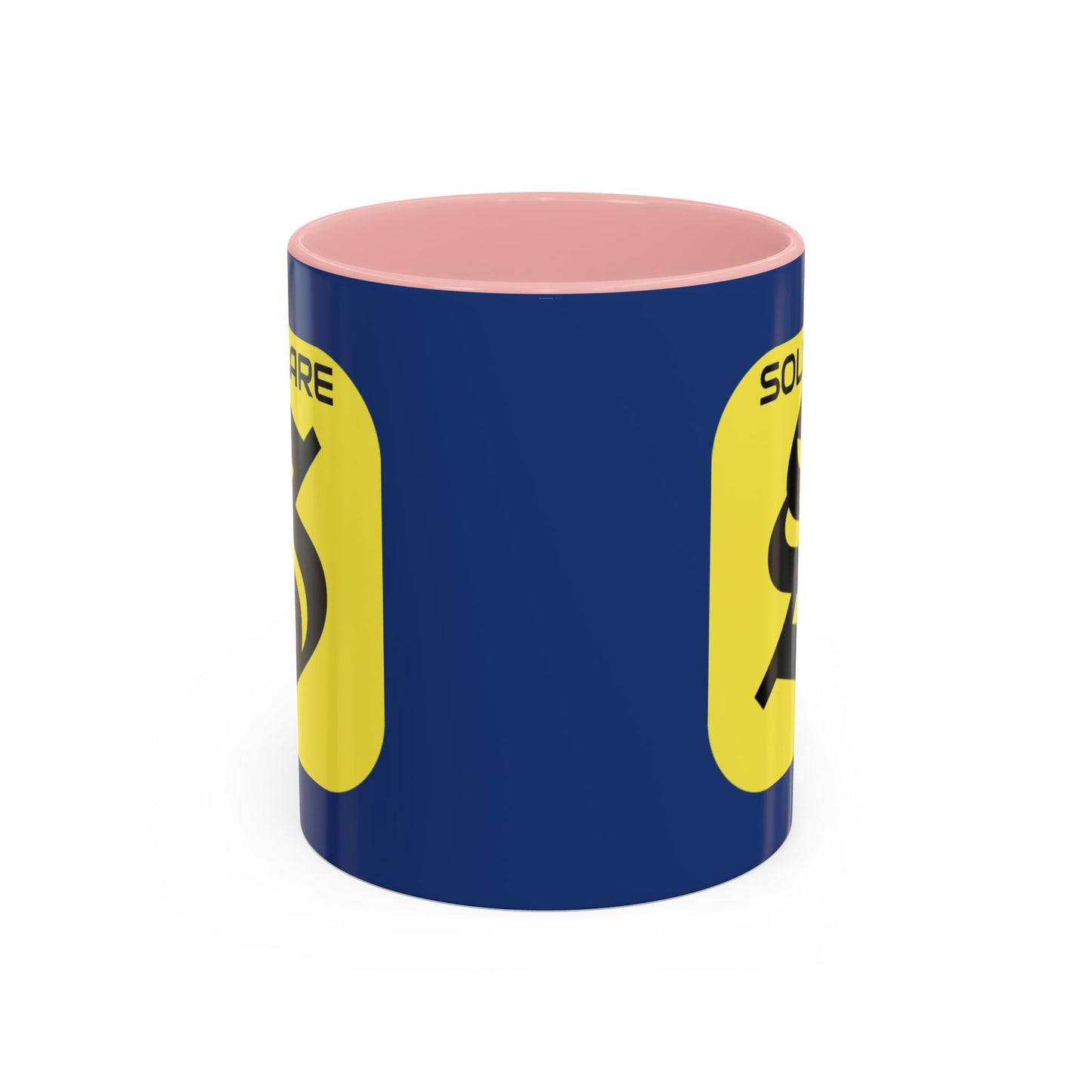 SolflareLogo Blue Accent Mug by cypherpunkgear.com – cypherpunkgear.com | Cypherpunk Merch