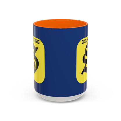 SolflareLogo Blue Accent Mug by cypherpunkgear.com – cypherpunkgear.com | Cypherpunk Merch