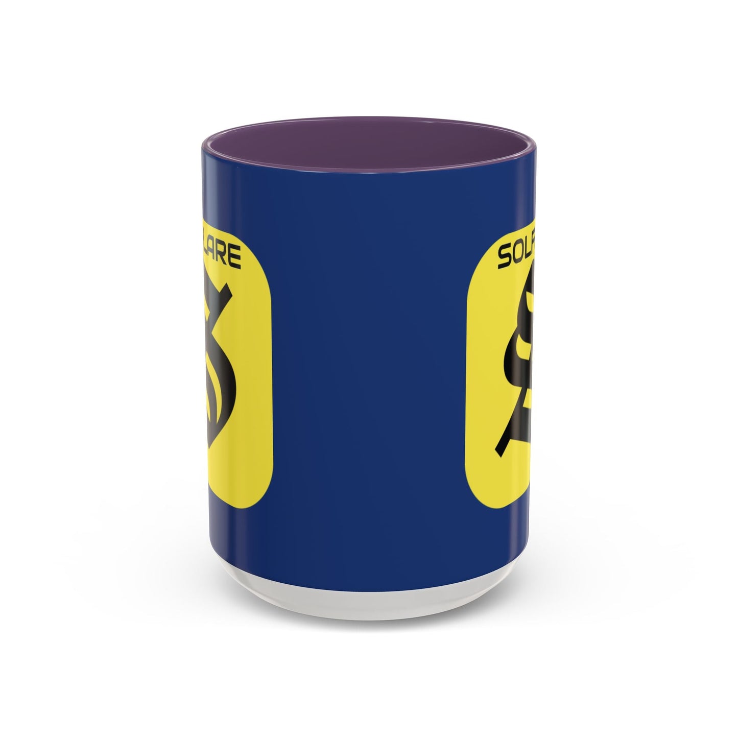 SolflareLogo Blue Accent Mug by cypherpunkgear.com – cypherpunkgear.com | Cypherpunk Merch