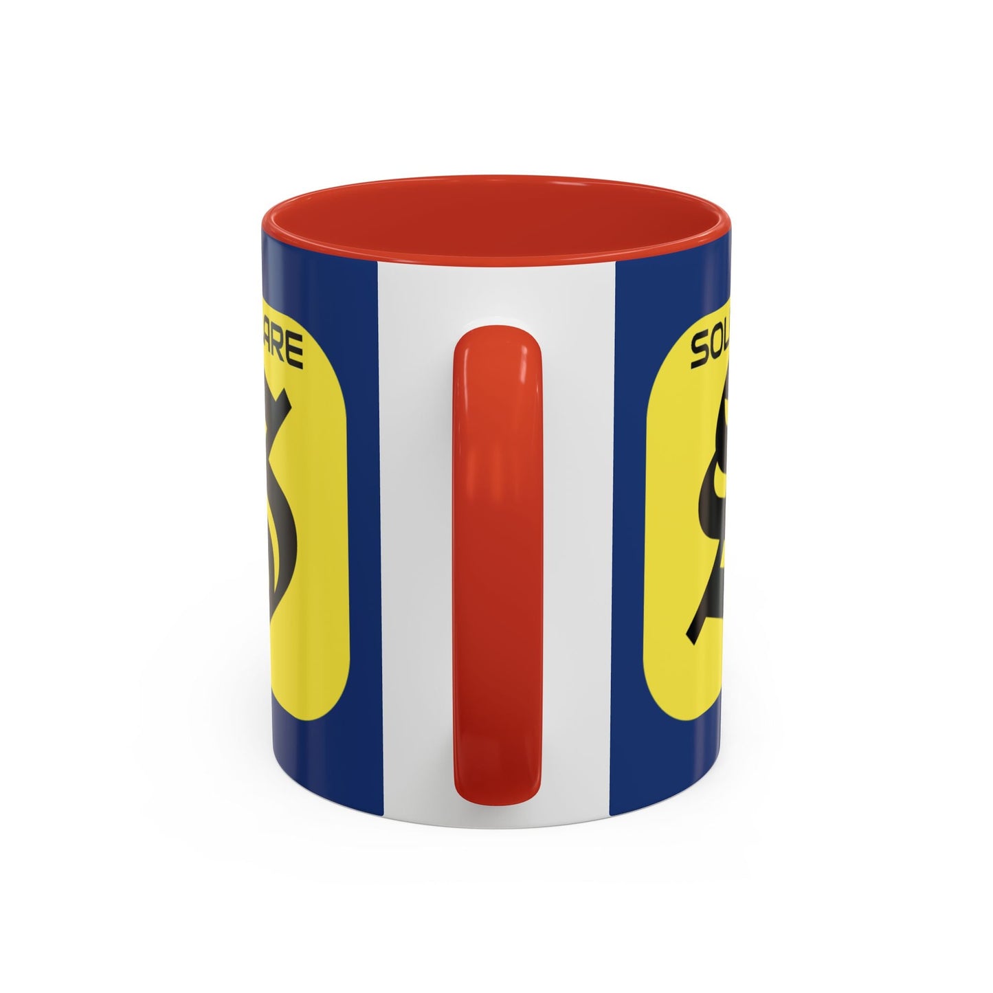 SolflareLogo Blue Accent Mug by cypherpunkgear.com – cypherpunkgear.com | Cypherpunk Merch