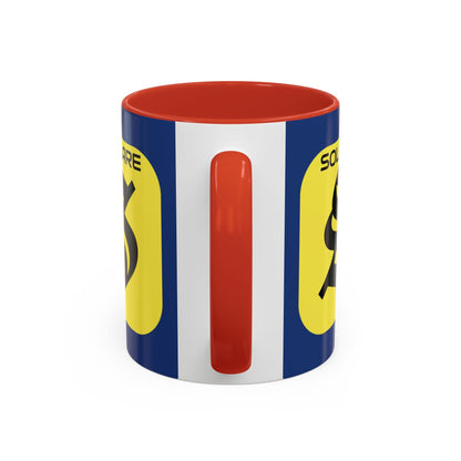 SolflareLogo Blue Accent Mug by cypherpunkgear.com – cypherpunkgear.com | Cypherpunk Merch