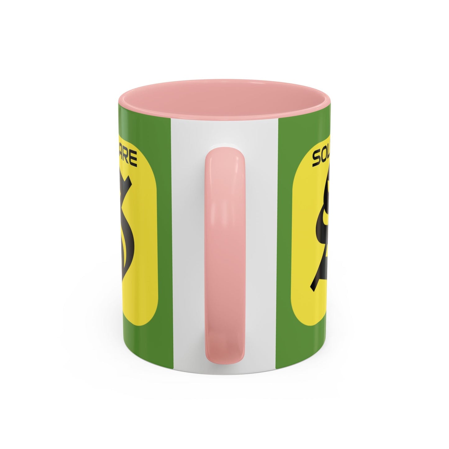 SolflareLogo Green Accent Mug by cypherpunkgear.com – cypherpunkgear.com | Cypherpunk Merch