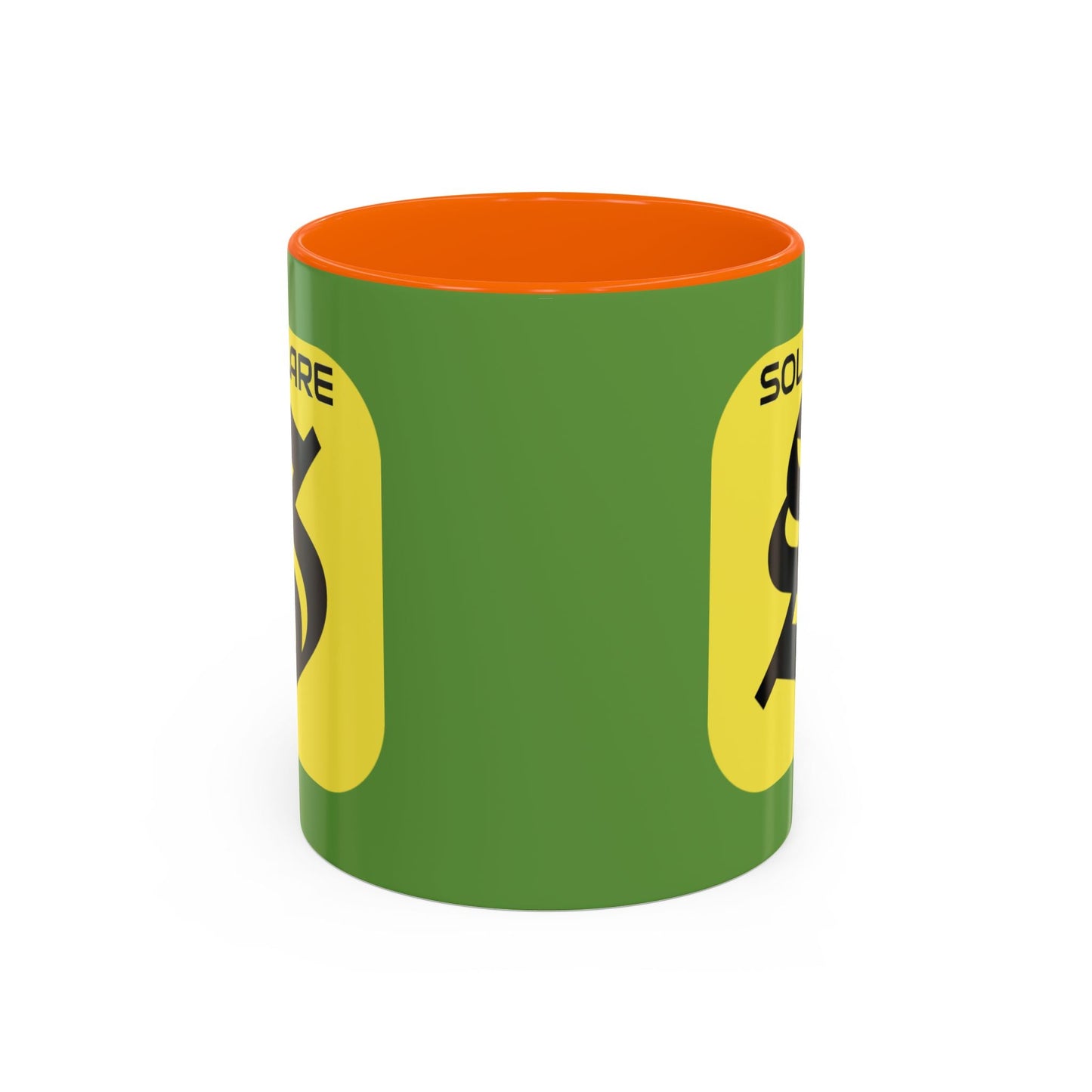 SolflareLogo Green Accent Mug by cypherpunkgear.com – cypherpunkgear.com | Cypherpunk Merch