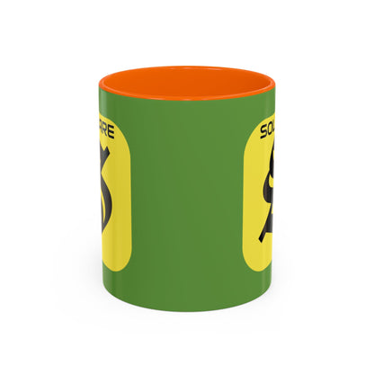 SolflareLogo Green Accent Mug by cypherpunkgear.com – cypherpunkgear.com | Cypherpunk Merch