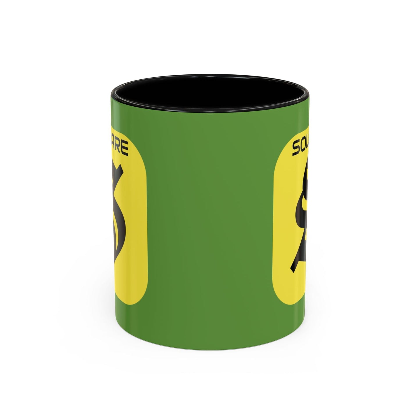 SolflareLogo Green Accent Mug by cypherpunkgear.com – cypherpunkgear.com | Cypherpunk Merch
