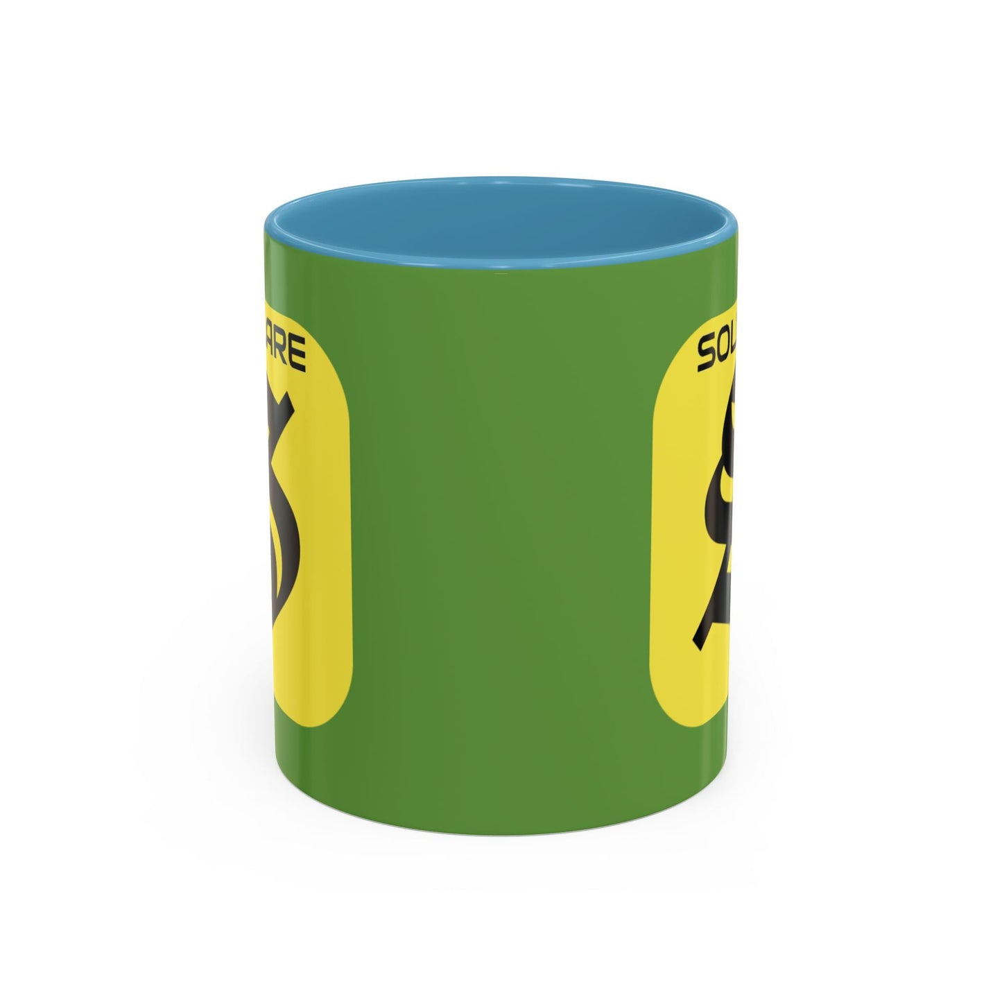 SolflareLogo Green Accent Mug by cypherpunkgear.com – cypherpunkgear.com | Cypherpunk Merch