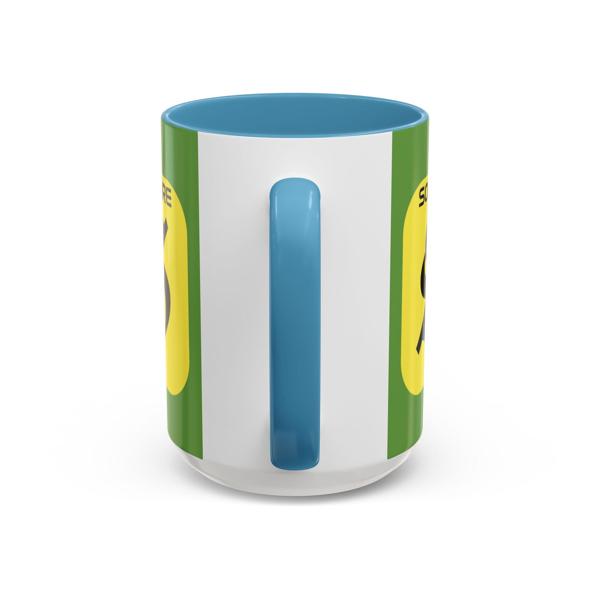 SolflareLogo Green Accent Mug by cypherpunkgear.com – cypherpunkgear.com | Cypherpunk Merch