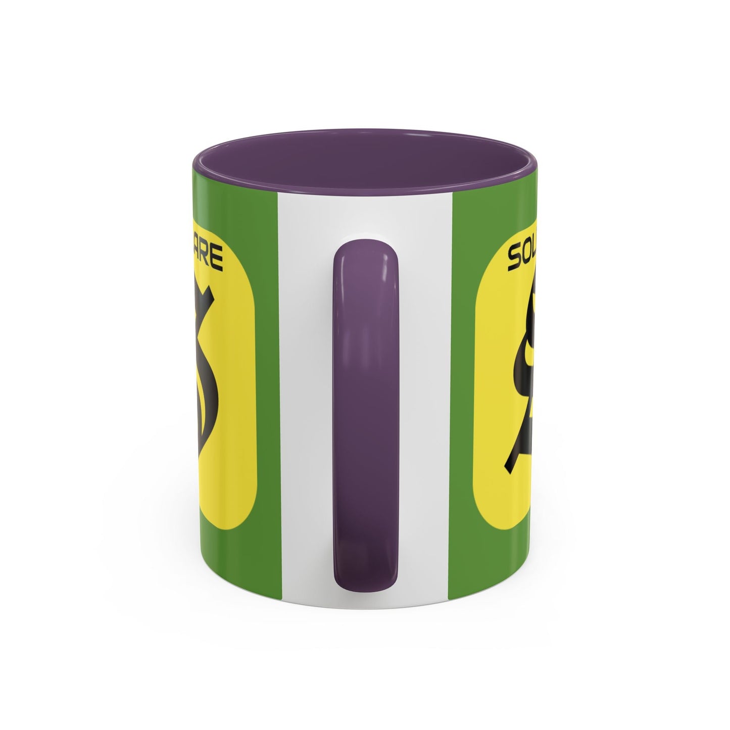 SolflareLogo Green Accent Mug by cypherpunkgear.com – cypherpunkgear.com | Cypherpunk Merch