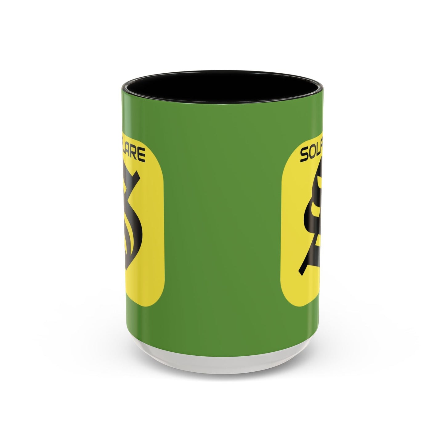 SolflareLogo Green Accent Mug by cypherpunkgear.com – cypherpunkgear.com | Cypherpunk Merch