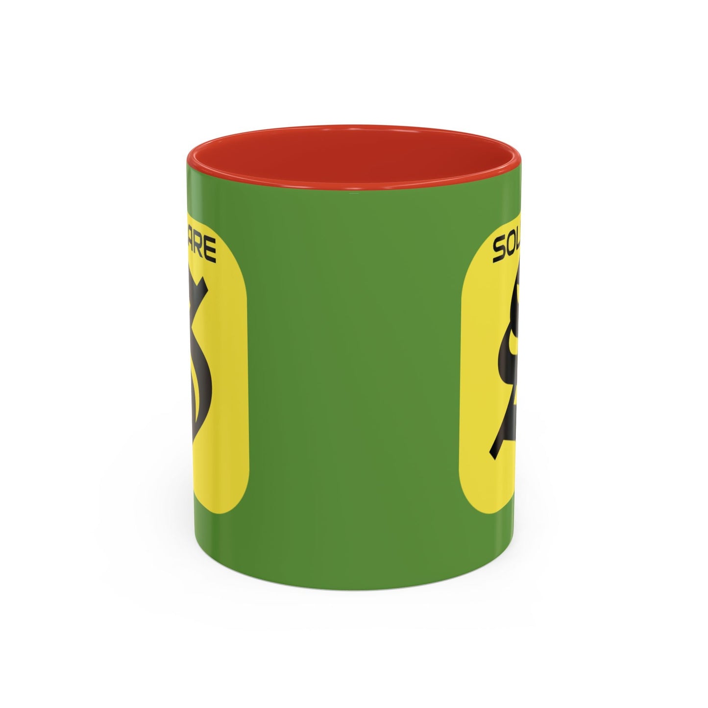 SolflareLogo Green Accent Mug by cypherpunkgear.com – cypherpunkgear.com | Cypherpunk Merch