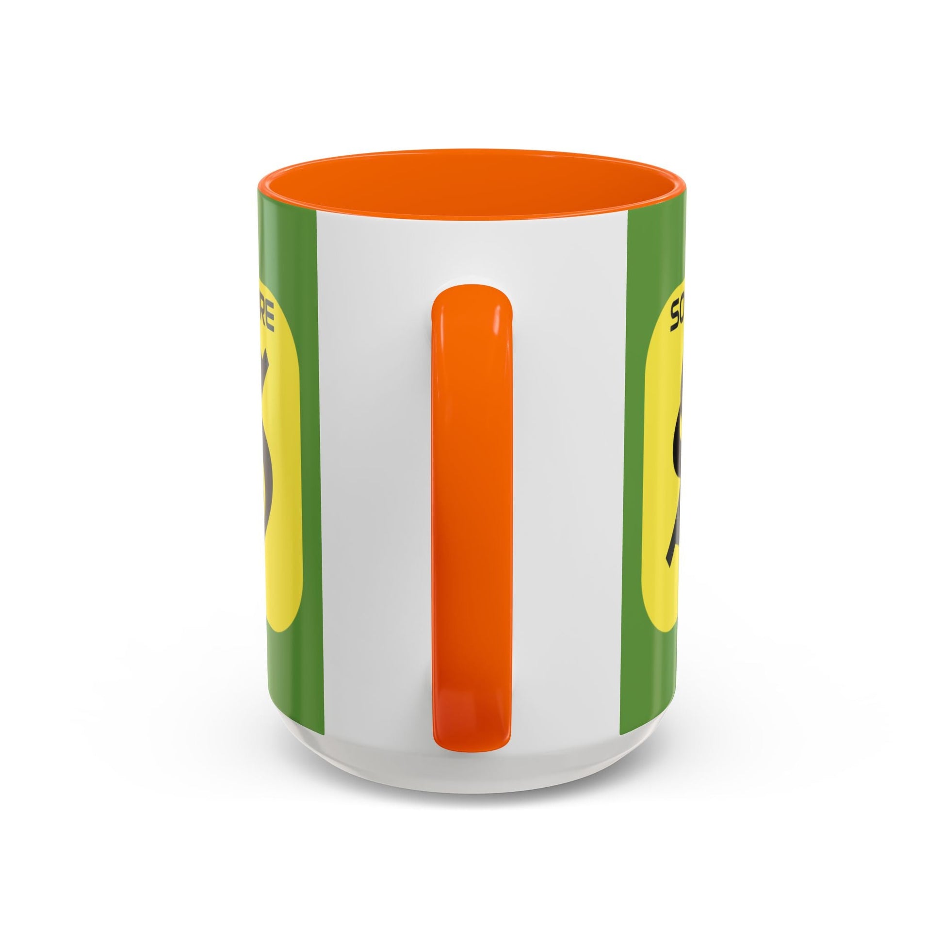 SolflareLogo Green Accent Mug by cypherpunkgear.com – cypherpunkgear.com | Cypherpunk Merch