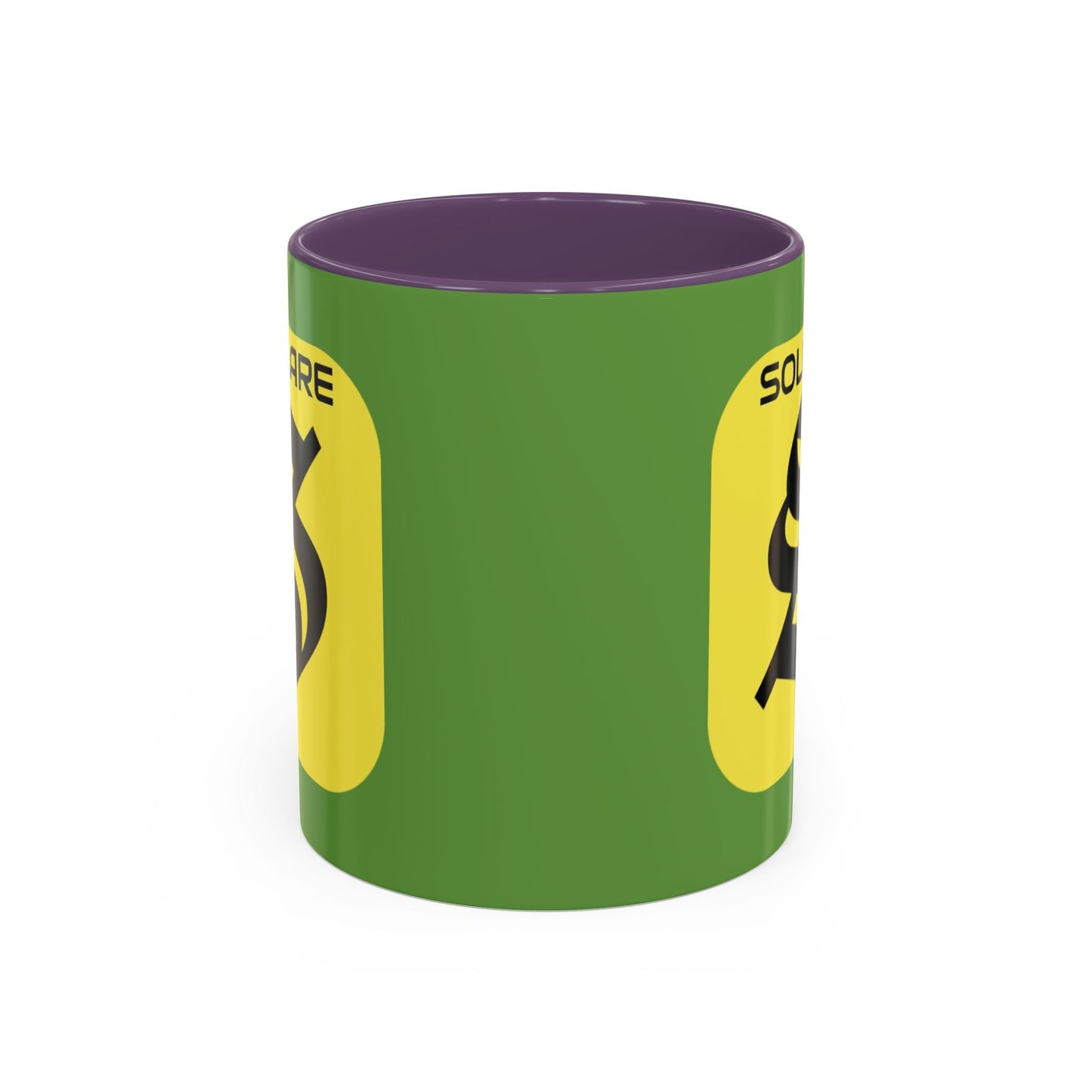 SolflareLogo Green Accent Mug by cypherpunkgear.com – cypherpunkgear.com | Cypherpunk Merch