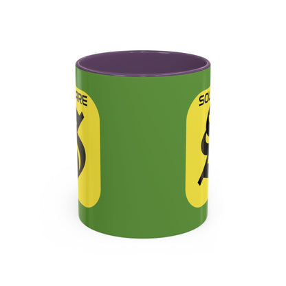 SolflareLogo Green Accent Mug by cypherpunkgear.com – cypherpunkgear.com | Cypherpunk Merch