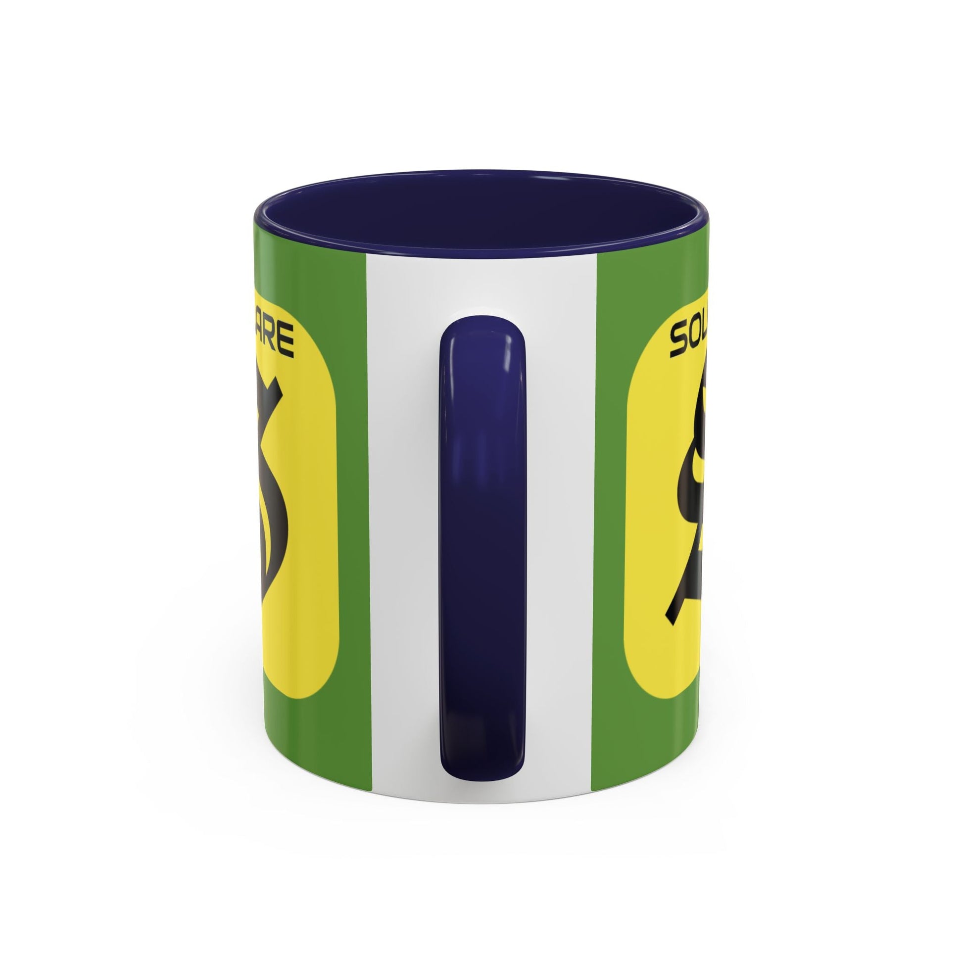 SolflareLogo Green Accent Mug by cypherpunkgear.com – cypherpunkgear.com | Cypherpunk Merch