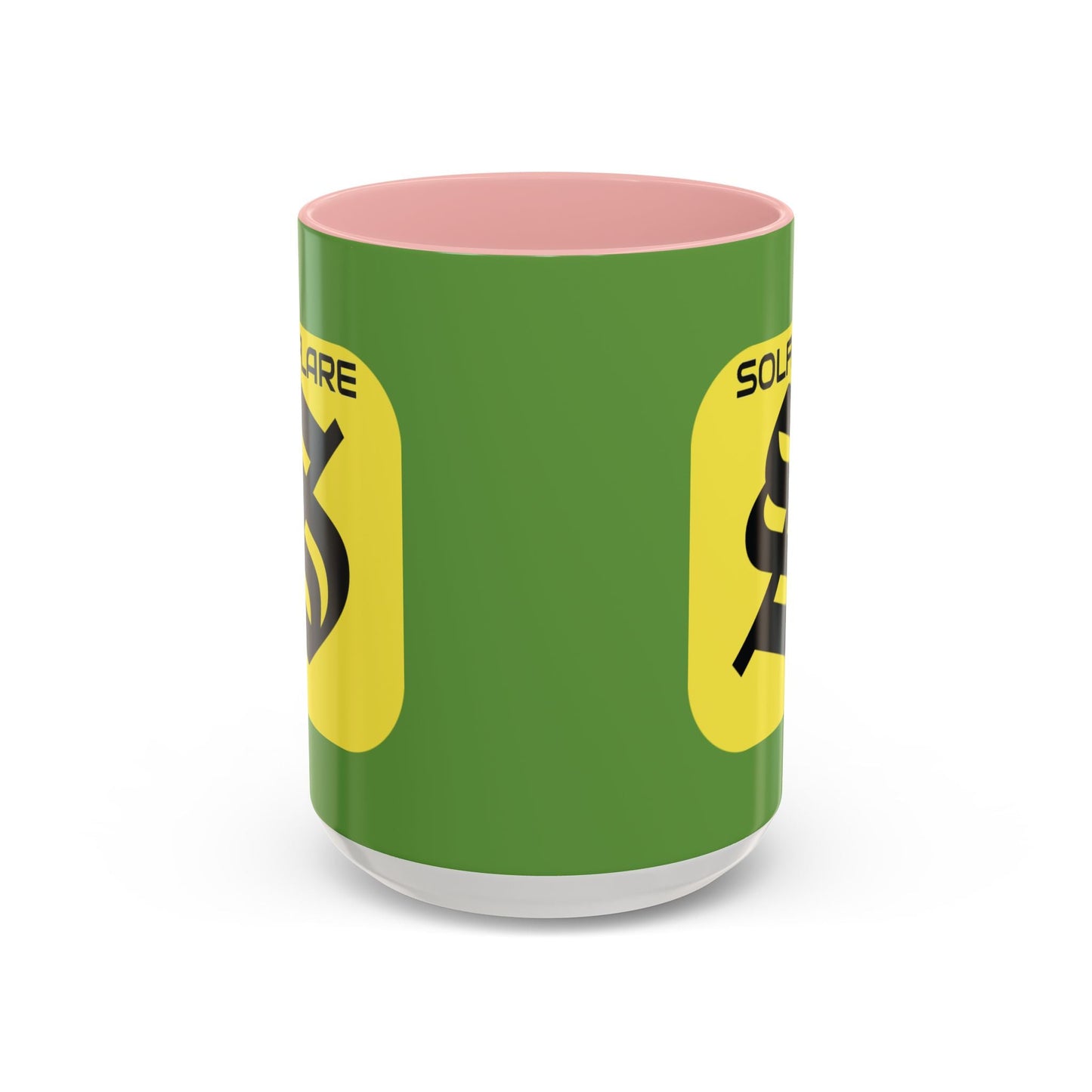 SolflareLogo Green Accent Mug by cypherpunkgear.com – cypherpunkgear.com | Cypherpunk Merch