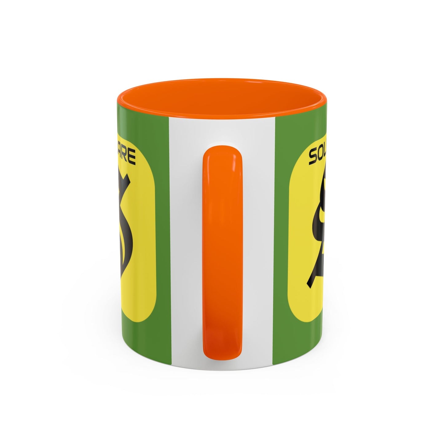 SolflareLogo Green Accent Mug by cypherpunkgear.com – cypherpunkgear.com | Cypherpunk Merch