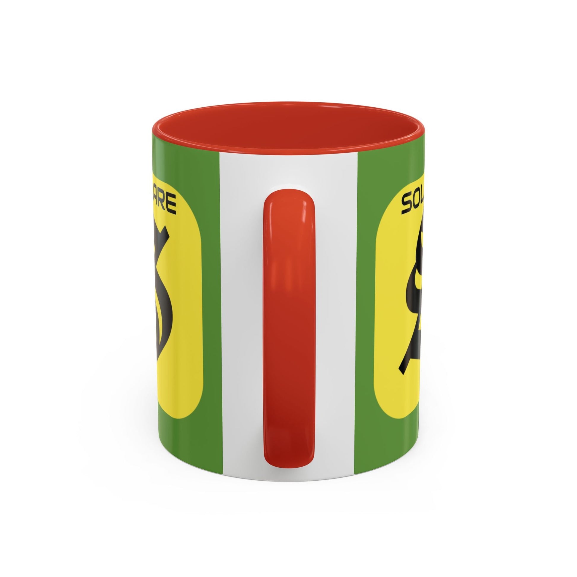 SolflareLogo Green Accent Mug by cypherpunkgear.com – cypherpunkgear.com | Cypherpunk Merch