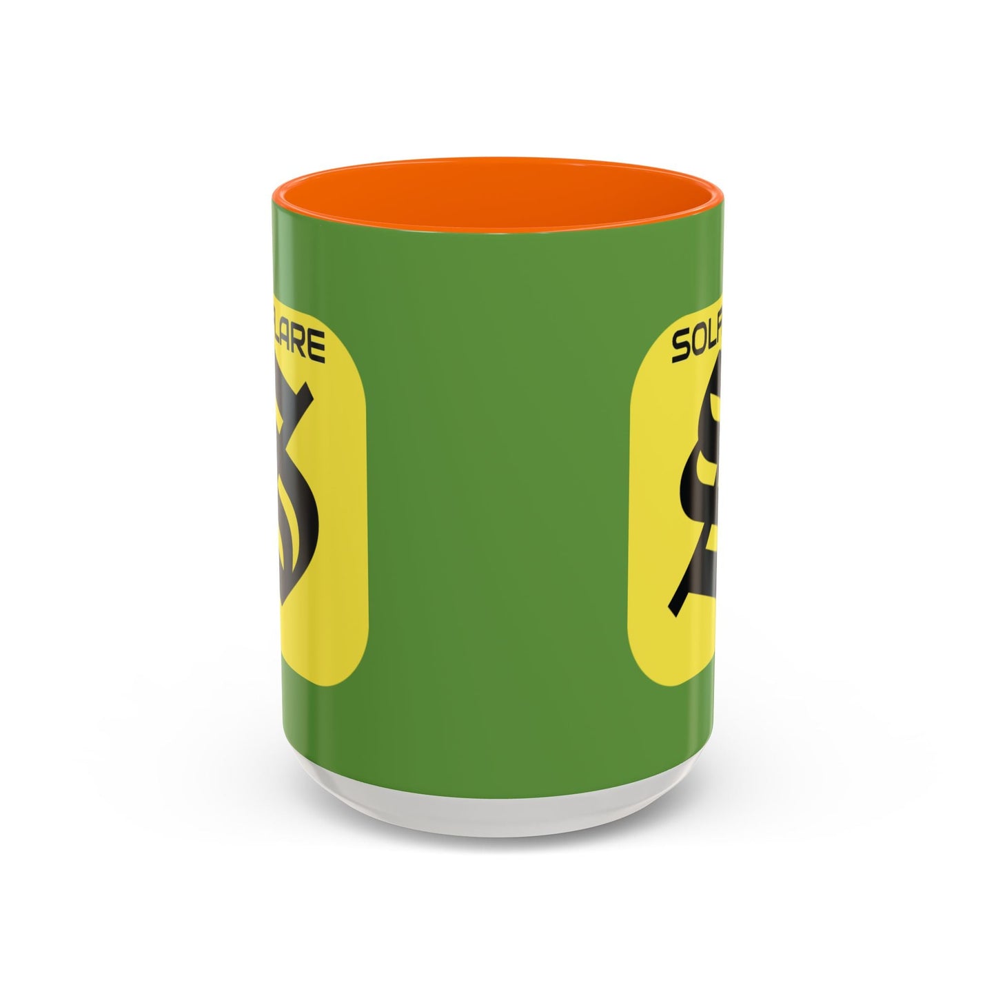 SolflareLogo Green Accent Mug by cypherpunkgear.com – cypherpunkgear.com | Cypherpunk Merch