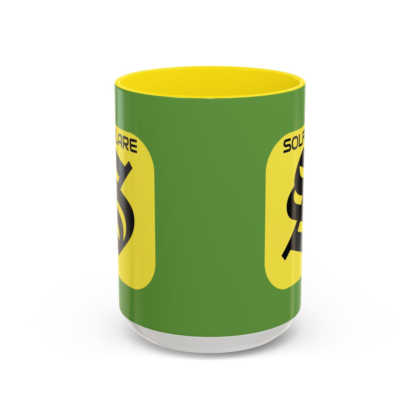 SolflareLogo Green Accent Mug by cypherpunkgear.com – cypherpunkgear.com | Cypherpunk Merch