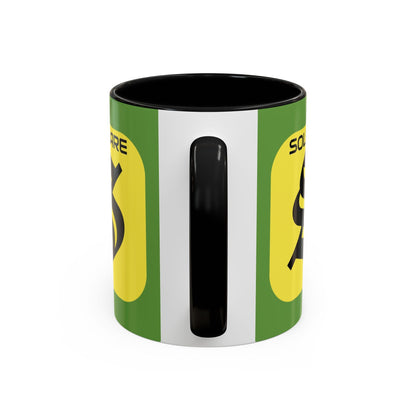 SolflareLogo Green Accent Mug by cypherpunkgear.com – cypherpunkgear.com | Cypherpunk Merch