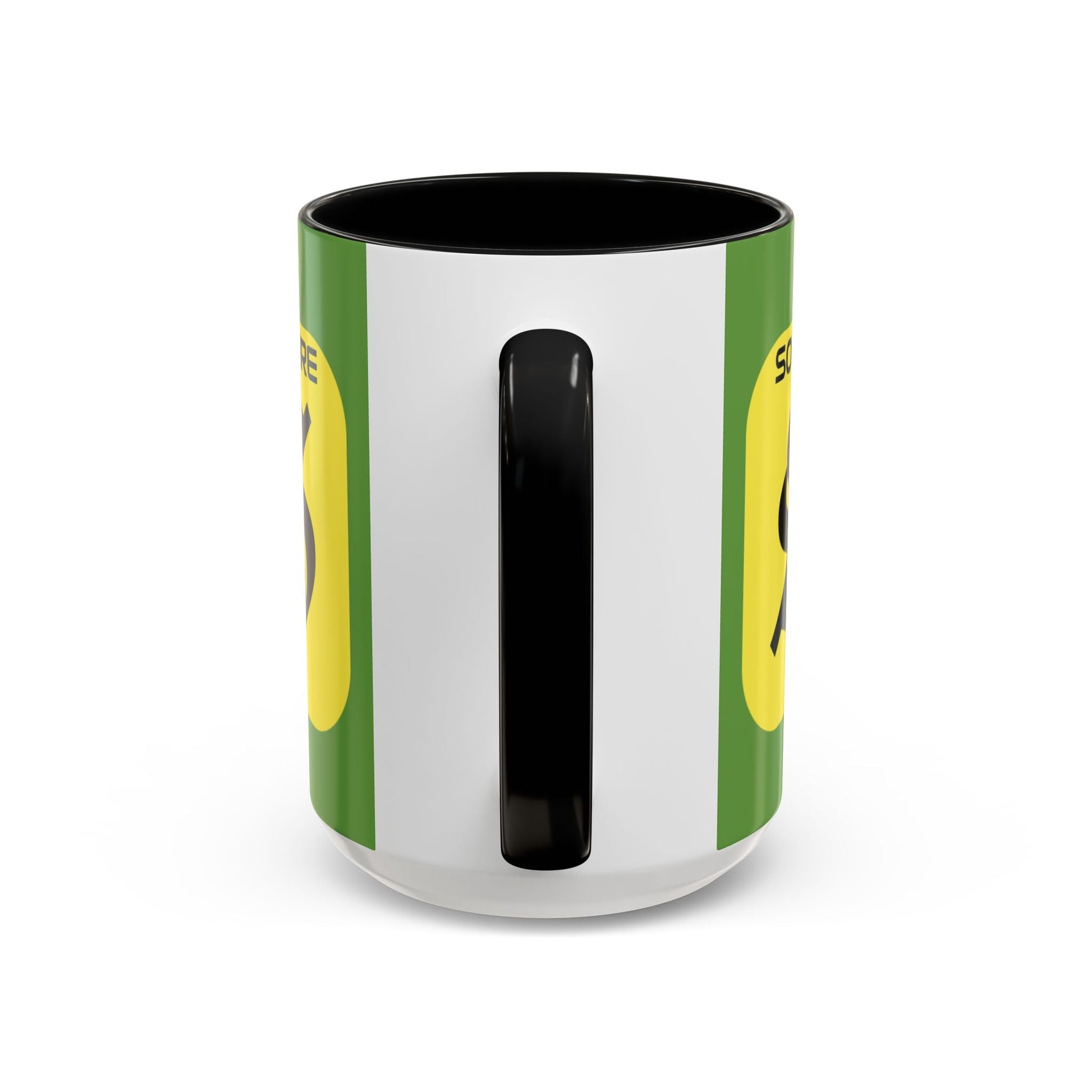 SolflareLogo Green Accent Mug by cypherpunkgear.com – cypherpunkgear.com | Cypherpunk Merch
