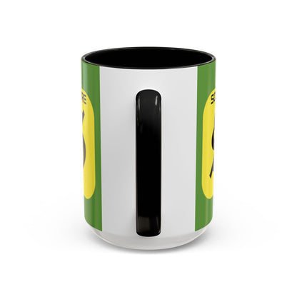 SolflareLogo Green Accent Mug by cypherpunkgear.com – cypherpunkgear.com | Cypherpunk Merch