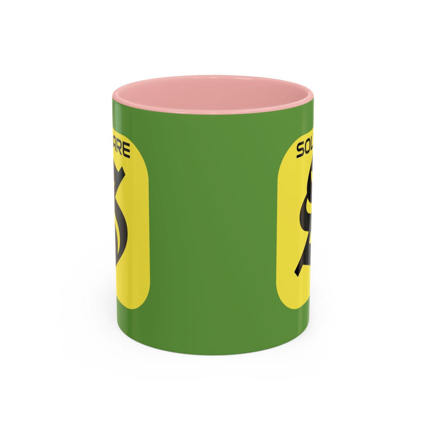 SolflareLogo Green Accent Mug by cypherpunkgear.com – cypherpunkgear.com | Cypherpunk Merch