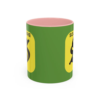 SolflareLogo Green Accent Mug by cypherpunkgear.com – cypherpunkgear.com | Cypherpunk Merch