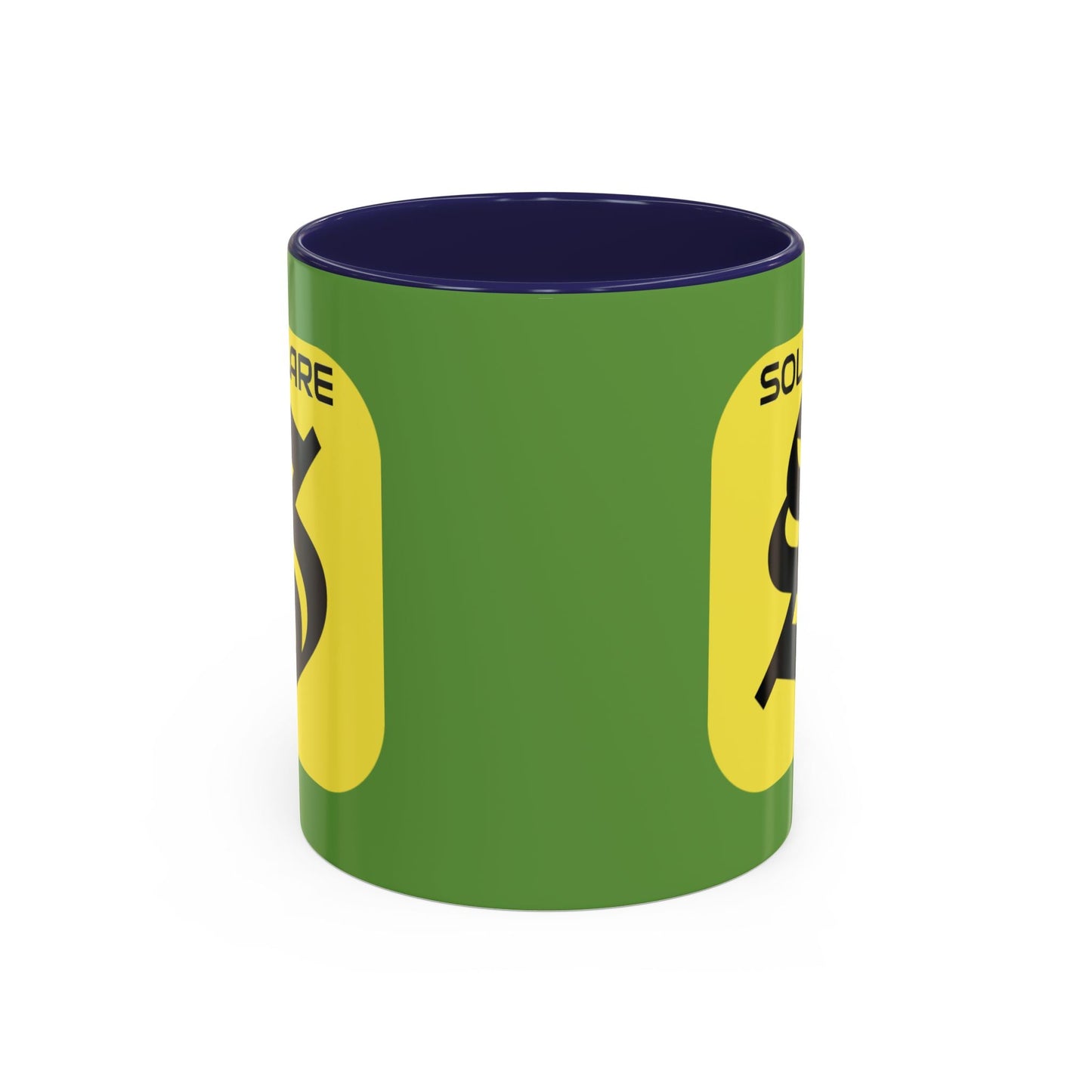 SolflareLogo Green Accent Mug by cypherpunkgear.com – cypherpunkgear.com | Cypherpunk Merch