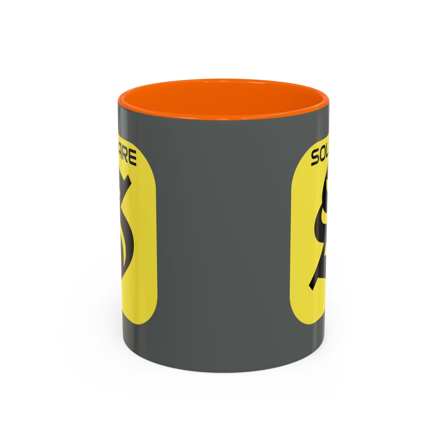 SolflareLogo Grey Accent Mug by cypherpunkgear.com – cypherpunkgear.com | Cypherpunk Merch