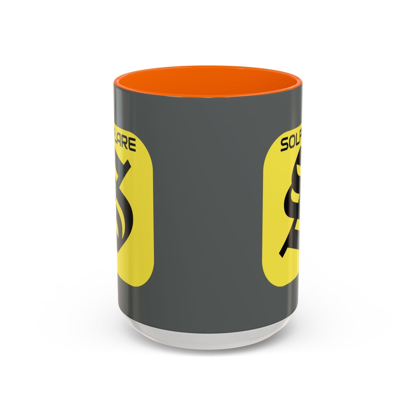 SolflareLogo Grey Accent Mug by cypherpunkgear.com – cypherpunkgear.com | Cypherpunk Merch