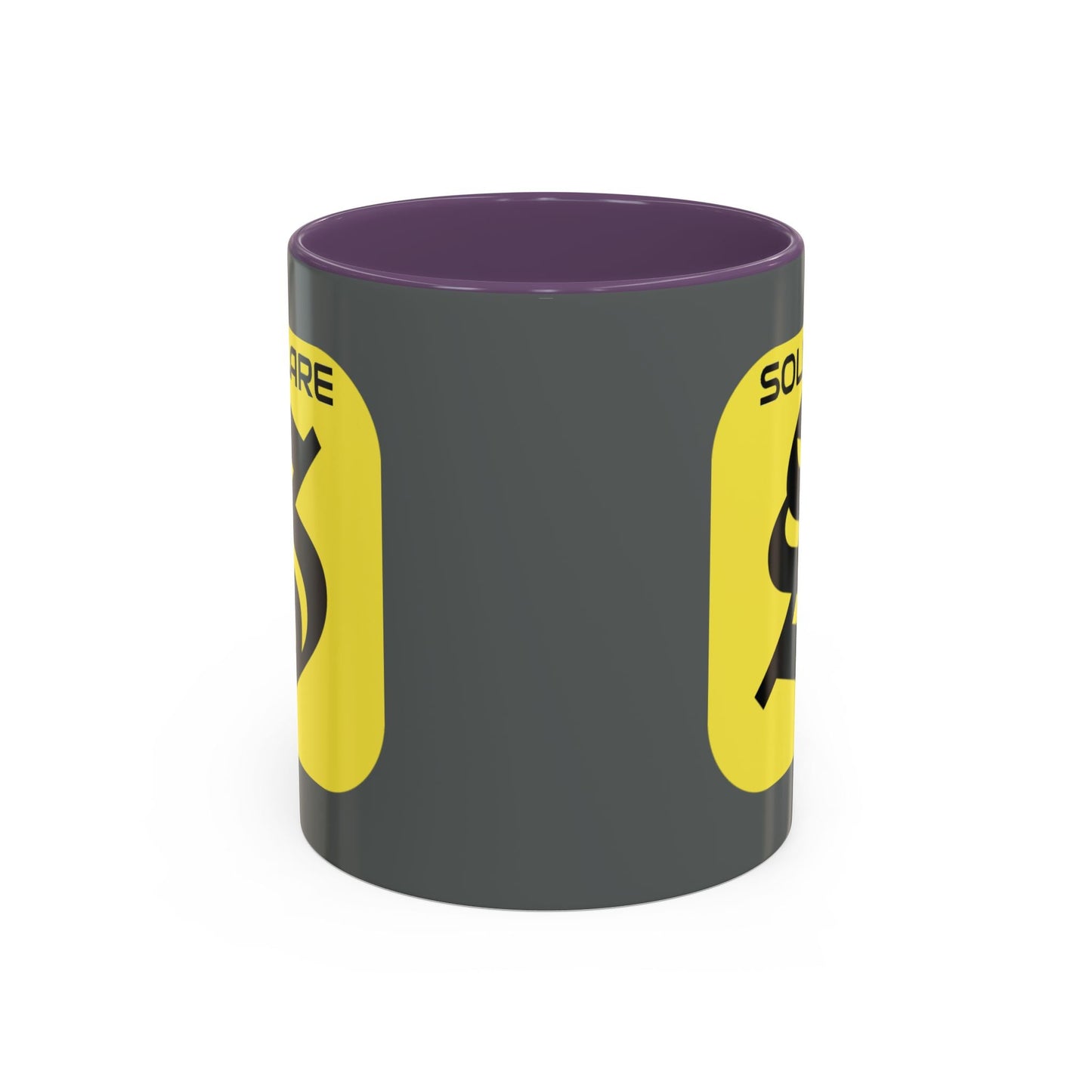SolflareLogo Grey Accent Mug by cypherpunkgear.com – cypherpunkgear.com | Cypherpunk Merch