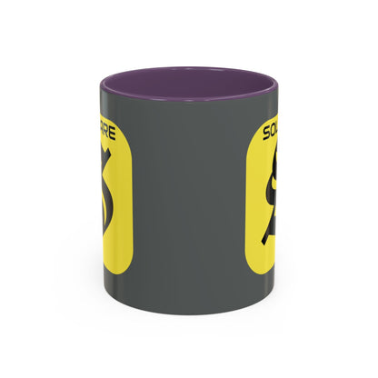 SolflareLogo Grey Accent Mug by cypherpunkgear.com – cypherpunkgear.com | Cypherpunk Merch