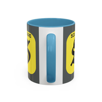 SolflareLogo Grey Accent Mug by cypherpunkgear.com – cypherpunkgear.com | Cypherpunk Merch