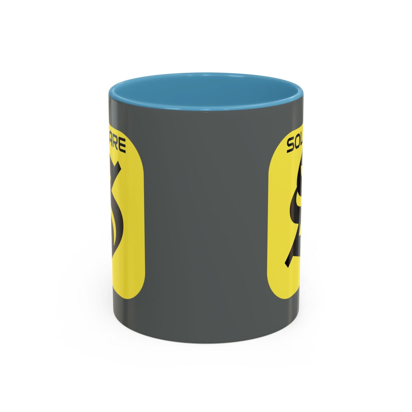 SolflareLogo Grey Accent Mug by cypherpunkgear.com – cypherpunkgear.com | Cypherpunk Merch