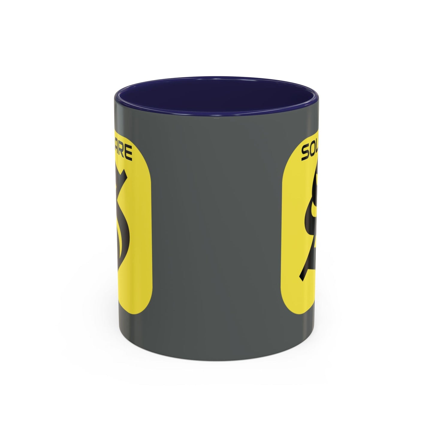 SolflareLogo Grey Accent Mug by cypherpunkgear.com – cypherpunkgear.com | Cypherpunk Merch