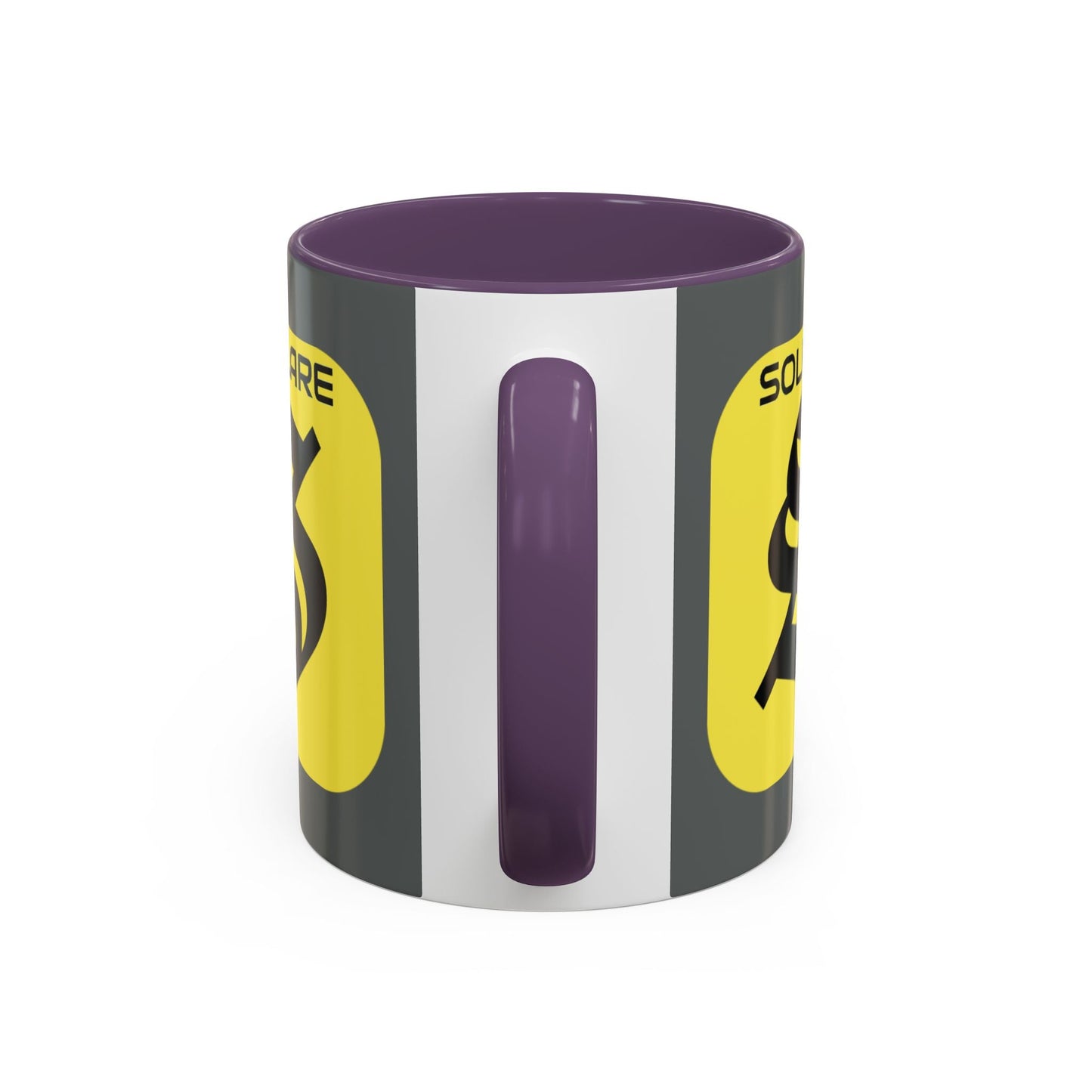 SolflareLogo Grey Accent Mug by cypherpunkgear.com – cypherpunkgear.com | Cypherpunk Merch