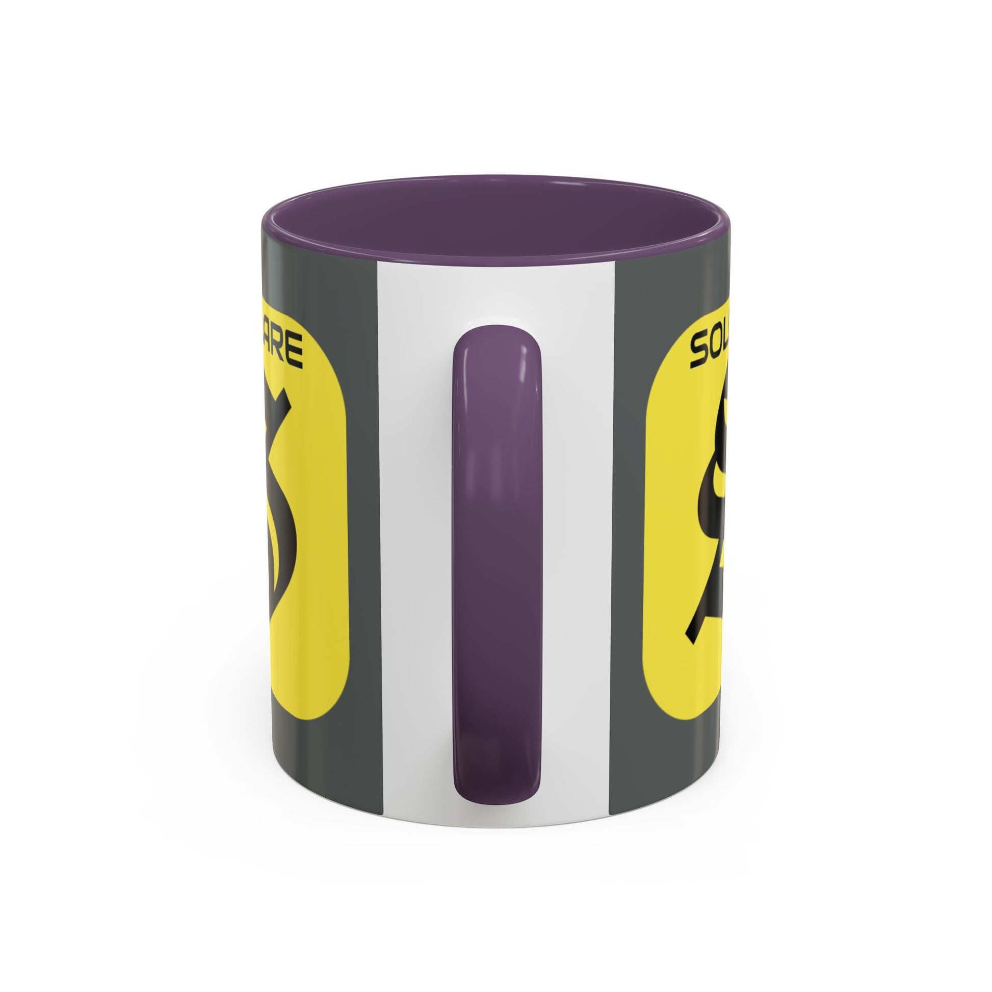 SolflareLogo Grey Accent Mug by cypherpunkgear.com – cypherpunkgear.com | Cypherpunk Merch