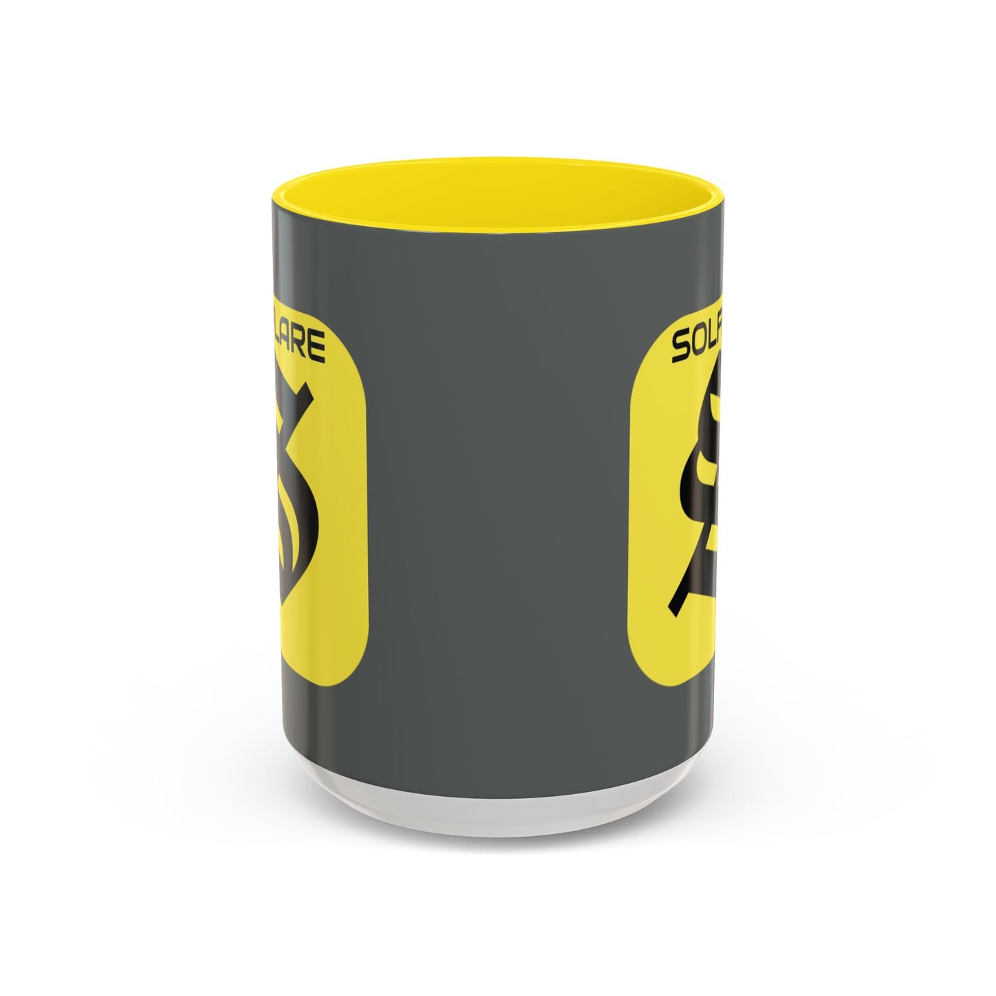 SolflareLogo Grey Accent Mug by cypherpunkgear.com – cypherpunkgear.com | Cypherpunk Merch