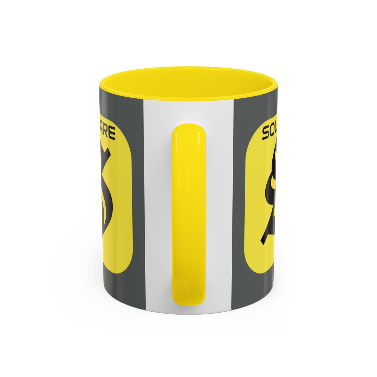 SolflareLogo Grey Accent Mug by cypherpunkgear.com – cypherpunkgear.com | Cypherpunk Merch