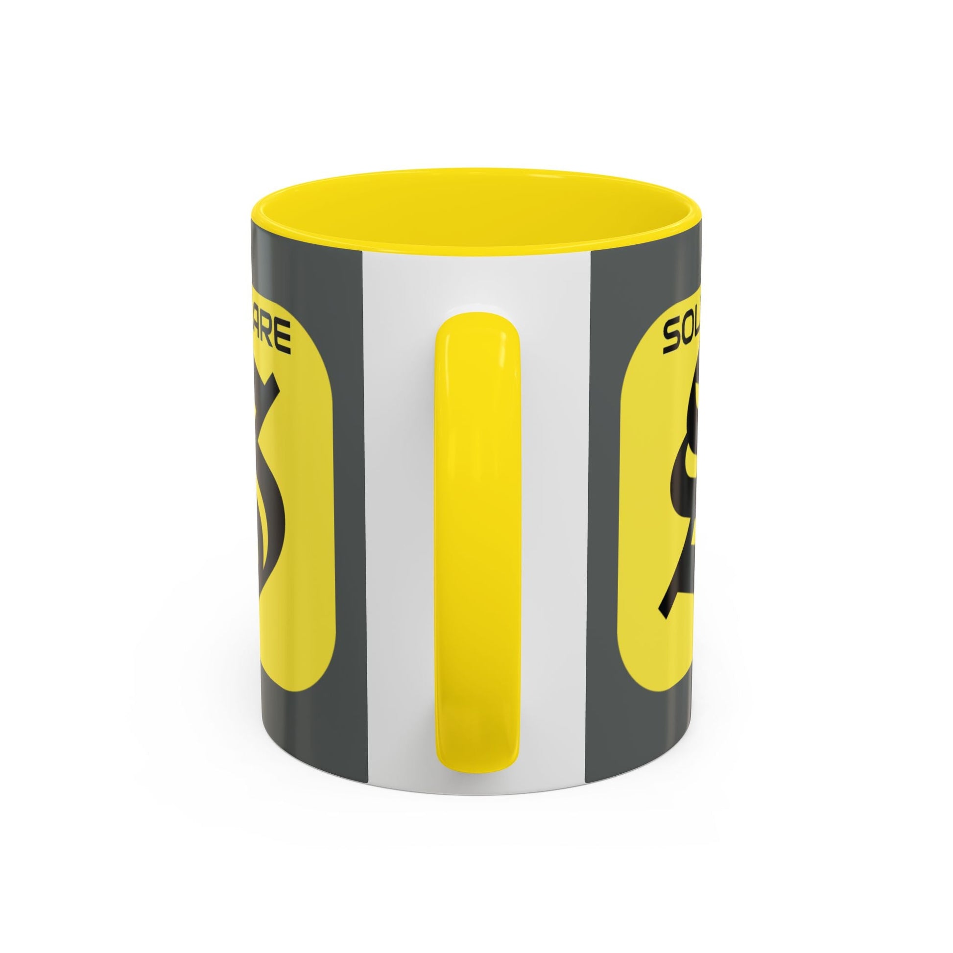 SolflareLogo Grey Accent Mug by cypherpunkgear.com – cypherpunkgear.com | Cypherpunk Merch