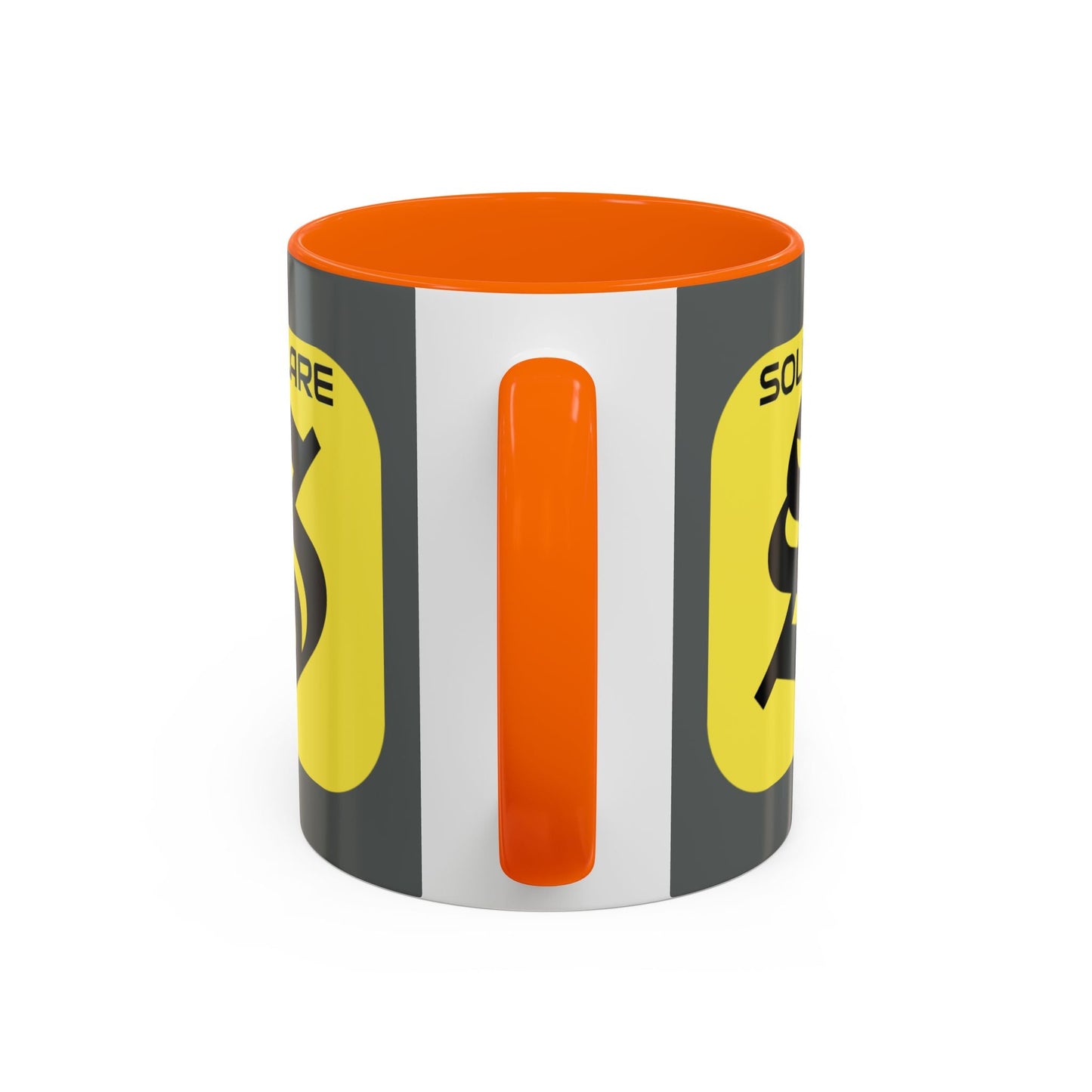 SolflareLogo Grey Accent Mug by cypherpunkgear.com – cypherpunkgear.com | Cypherpunk Merch