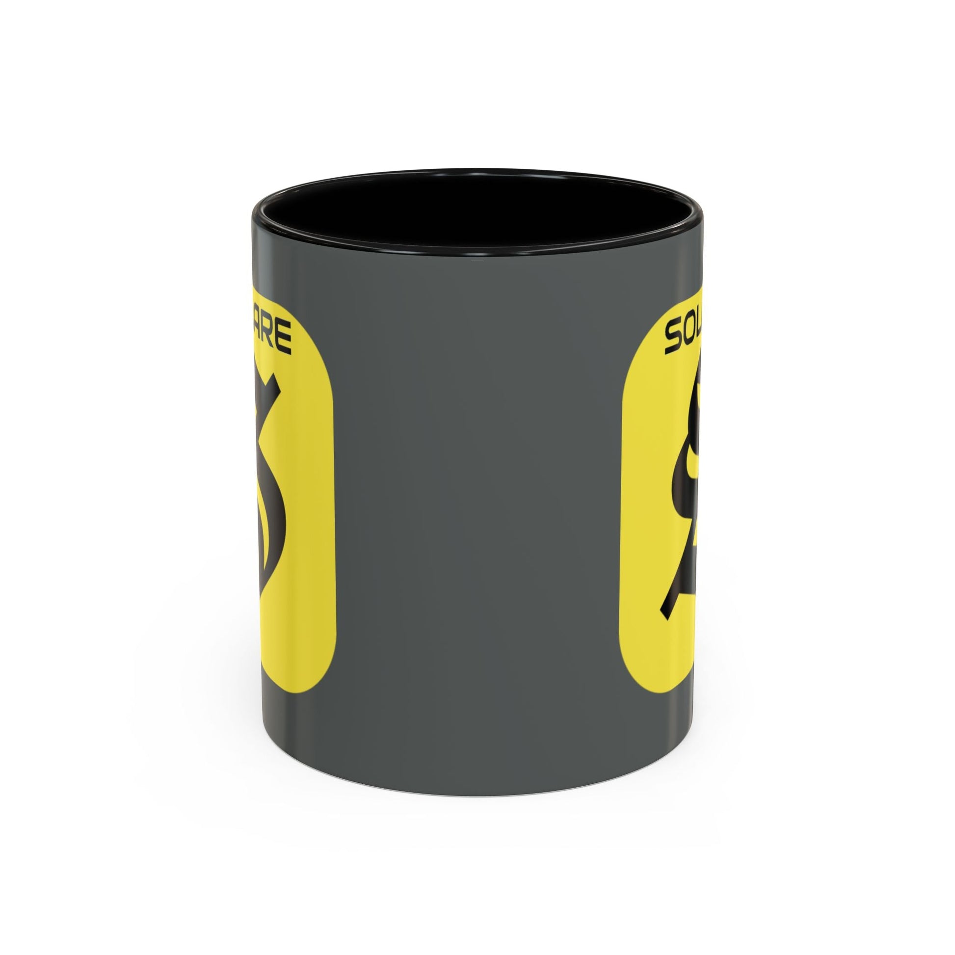 SolflareLogo Grey Accent Mug by cypherpunkgear.com – cypherpunkgear.com | Cypherpunk Merch