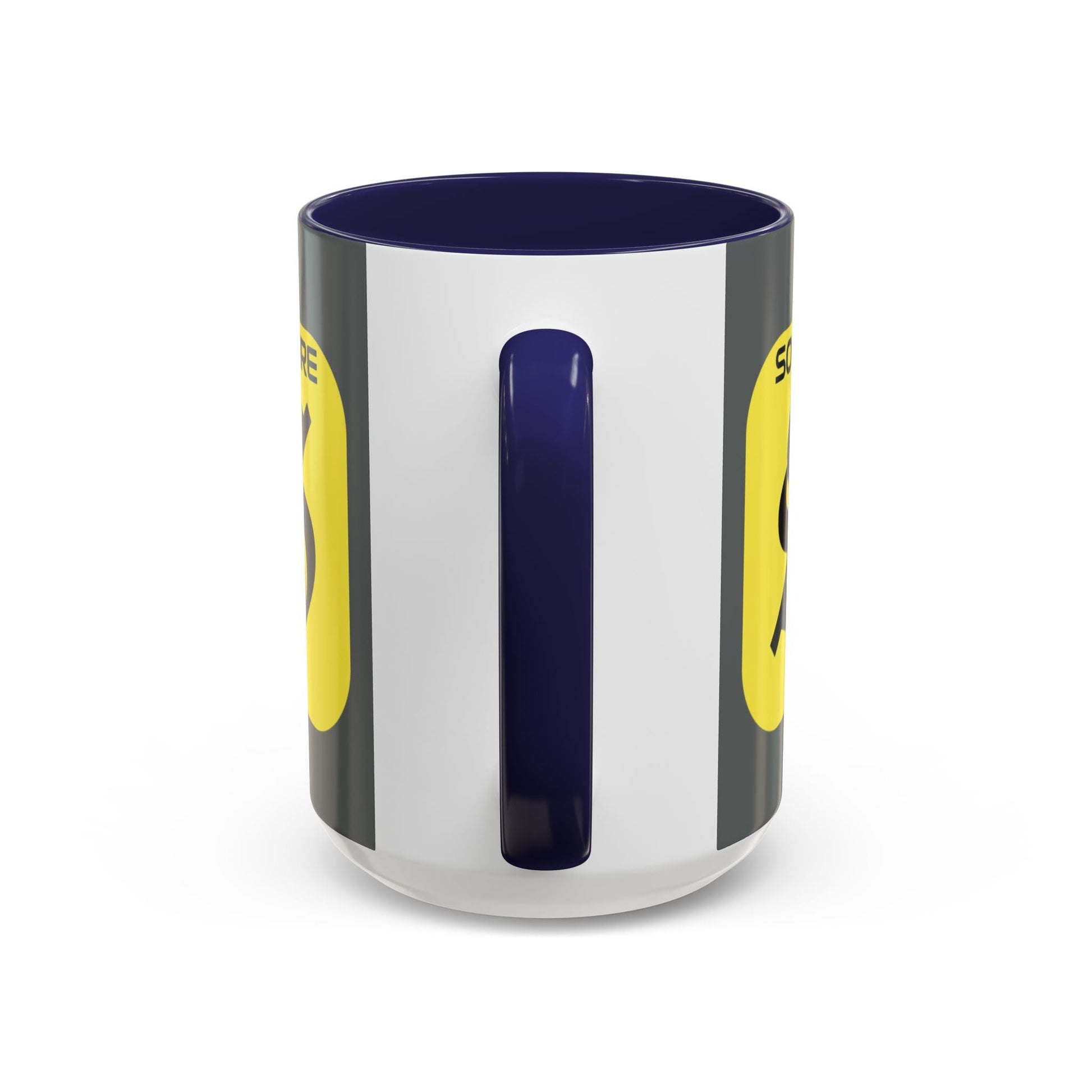 SolflareLogo Grey Accent Mug by cypherpunkgear.com – cypherpunkgear.com | Cypherpunk Merch