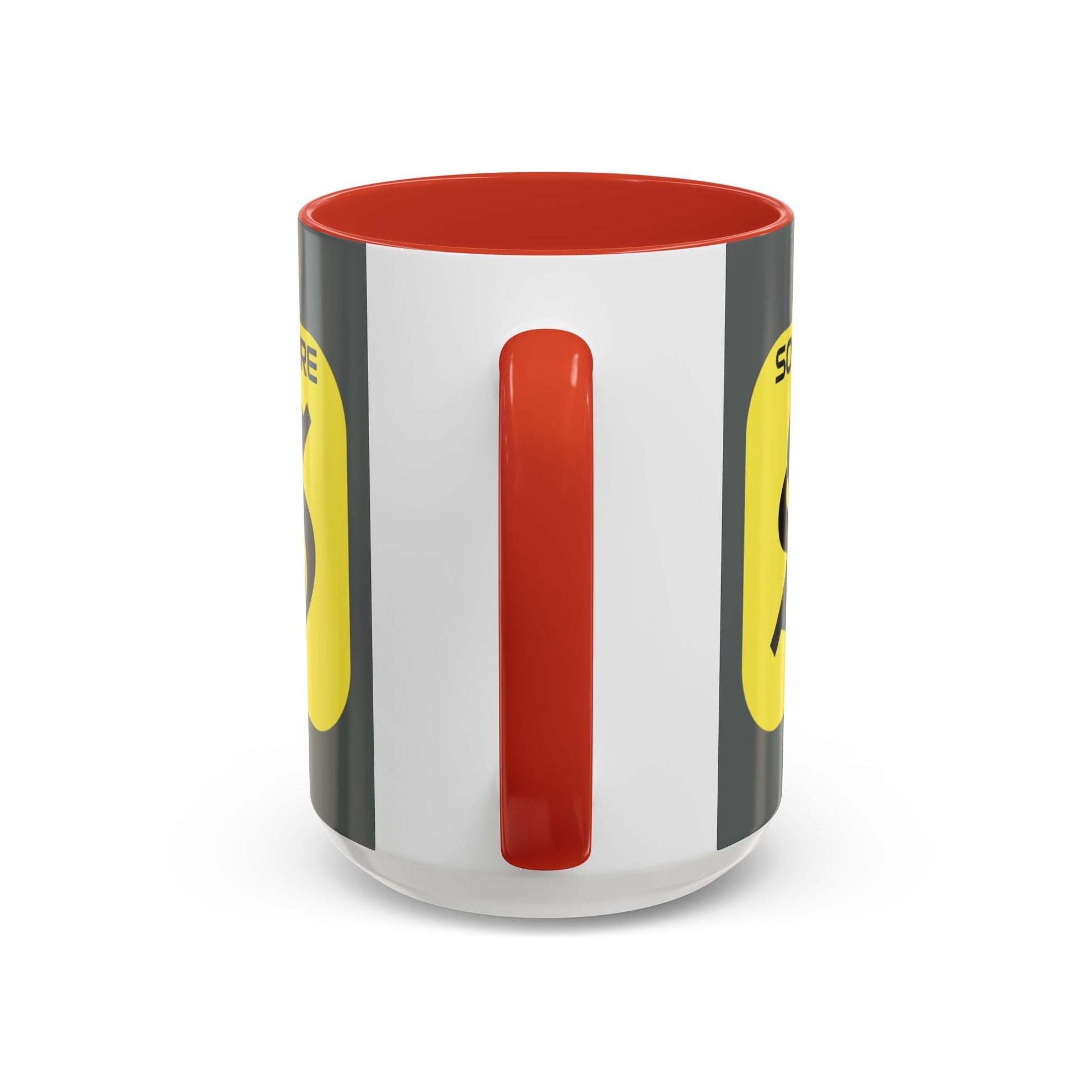 SolflareLogo Grey Accent Mug by cypherpunkgear.com – cypherpunkgear.com | Cypherpunk Merch