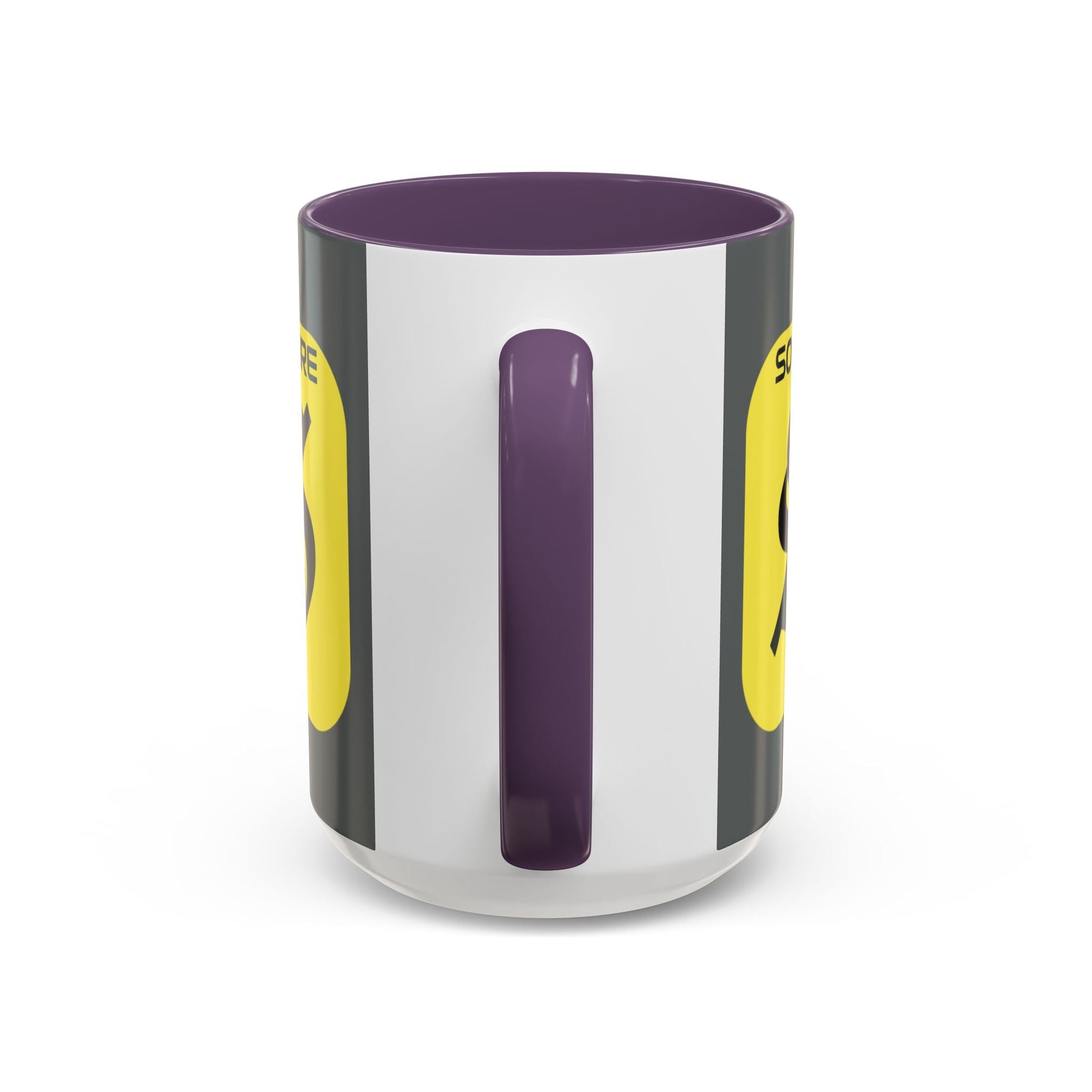 SolflareLogo Grey Accent Mug by cypherpunkgear.com – cypherpunkgear.com | Cypherpunk Merch