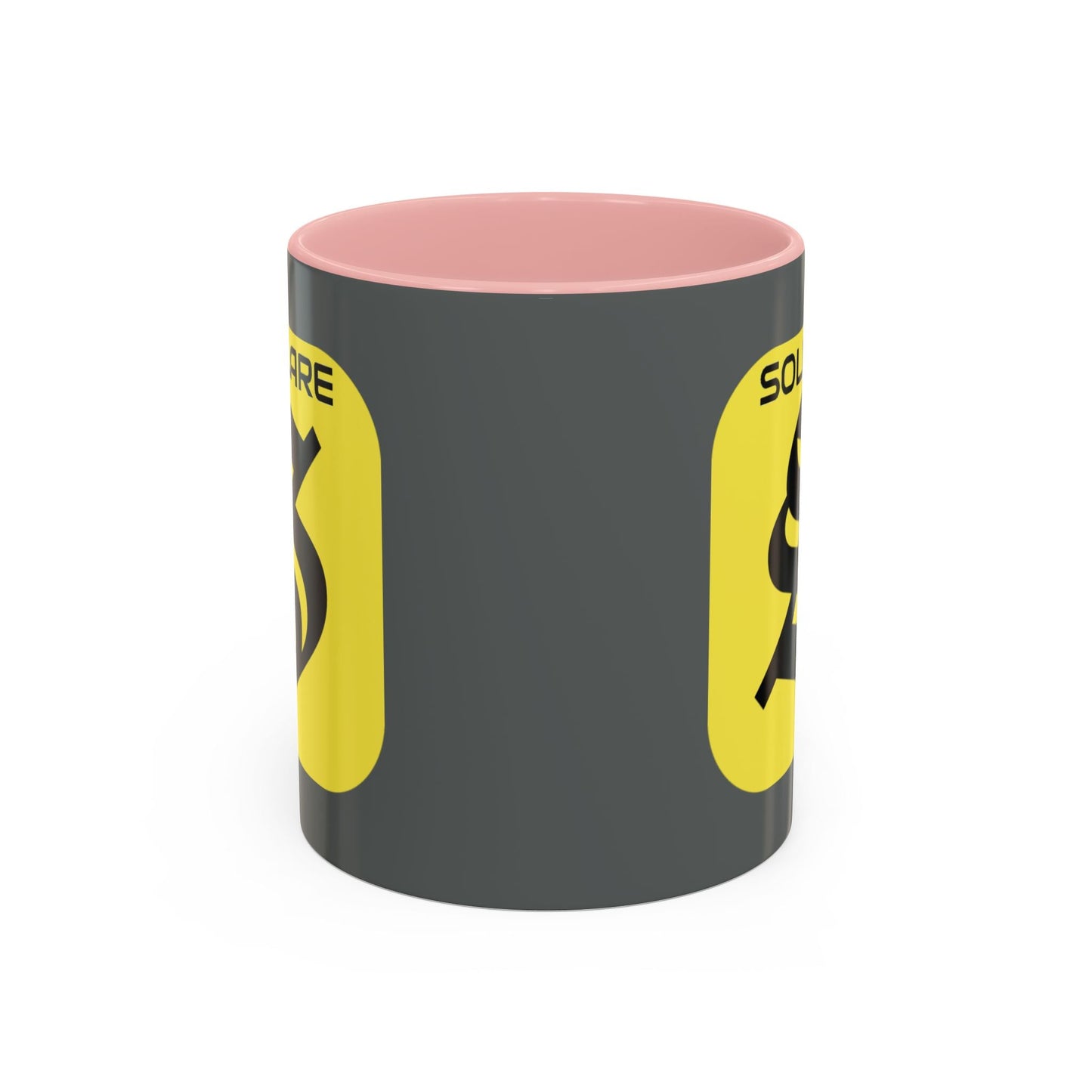 SolflareLogo Grey Accent Mug by cypherpunkgear.com – cypherpunkgear.com | Cypherpunk Merch