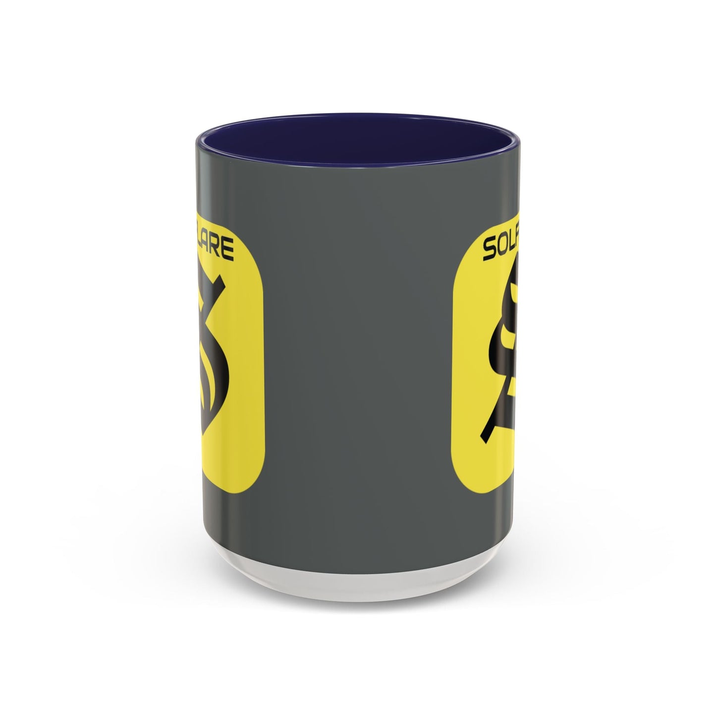SolflareLogo Grey Accent Mug by cypherpunkgear.com – cypherpunkgear.com | Cypherpunk Merch
